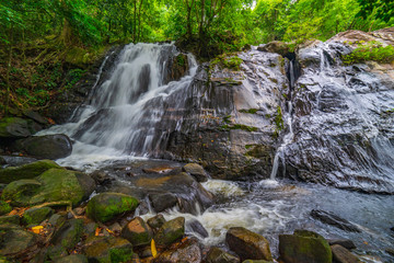 Beautiful nature waterfall