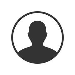 User avatar icon, sign, profile symbol