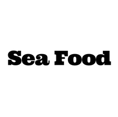 sea food stamp on white