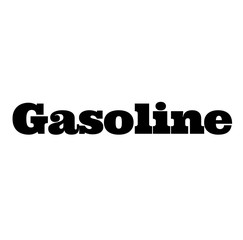 gasoline stamp on white