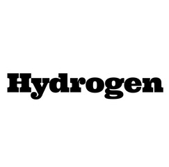 hydrogen stamp on white
