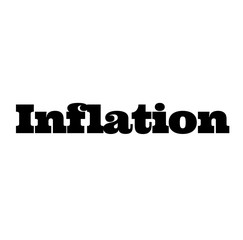 inflation stamp on white