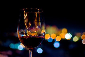 night lights wine