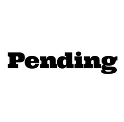 pending stamp on white