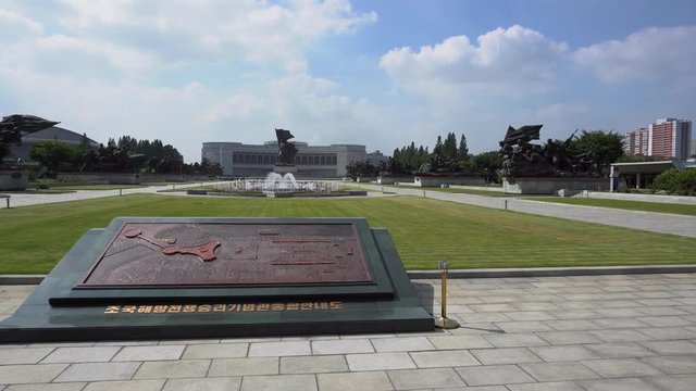 August, 2018 - Pyongyang, North Korea - A walk through the Victory Museum in the Patriotic War of Independence