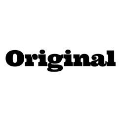 original stamp on white