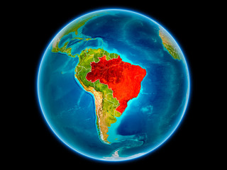 Brazil on Earth from space