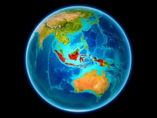 Indonesia on Earth from space