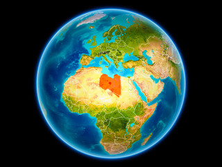 Libya on Earth from space