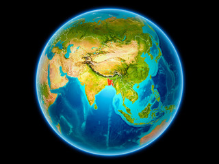 Bangladesh on Earth from space