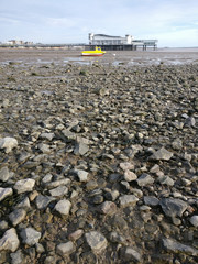 Marea baja en Weston-super-Mare