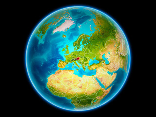 Austria on Earth from space