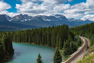 Train Tracks and River Bend
