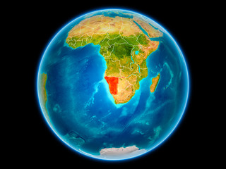 Namibia on Earth from space