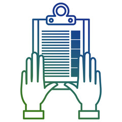 hand with checklist clipboard