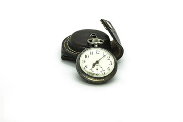 pocket watch classic on a white background