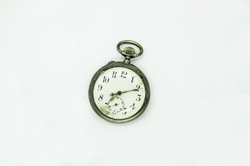 pocket watch classic on a white background