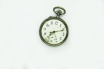 pocket watch classic on a white background