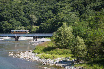 The Oito line , Oito line is a Japan railway which connects Matsumoto Station in Nagano Prefecture