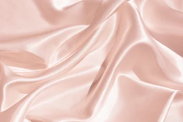 Crédence de cuisine en verre imprimé Poussière La texture du tissu satiné de couleur rose pour le fondит