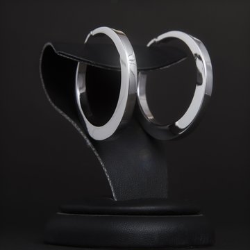 aros para mujer cubanos anchos de chapa plata 925