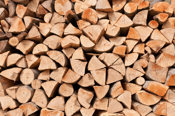 Firewood logs background
