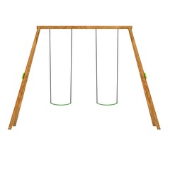 Kids swing model. 3d render isolated on white