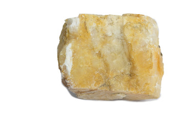 calcite stone isolate on white background
