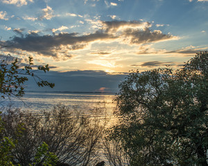 Por do sol no guaíba