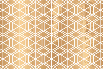 Luxury gold and geometric style pattern vector.