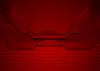 Dark red abstract corporate technology background