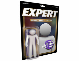Expert Skill Knowledge Top Professional Action Figure 3d Illustration