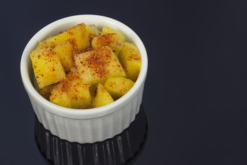 Pineapple in a Bowl with hot chili