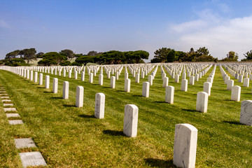 Fototapeta na wymiar Point Loma Naval Cemetery