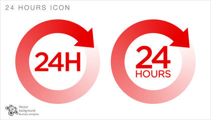 24 hours icon #Vector Graphics