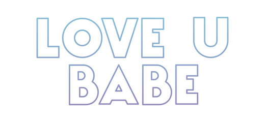 love message with hand made font vector illustration design