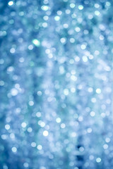 Blue bokeh of light