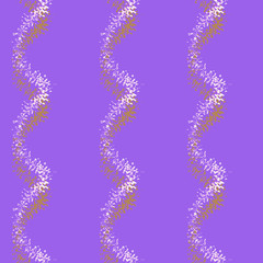 Seamless pattern background with multi-colored wavy lines.