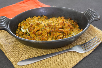 crumble de cabillaud