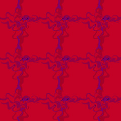 Seamless pattern background of multicolored lines with scribbler.