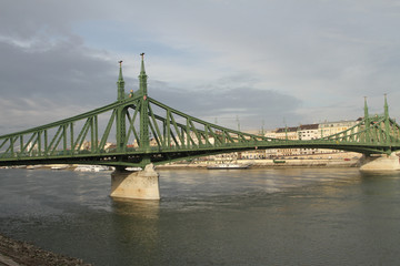 Fototapeta premium Liberty Bridge in Budapest Hungary