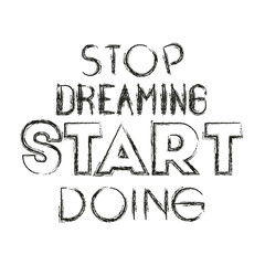 positive message with hand made font vector illustration design