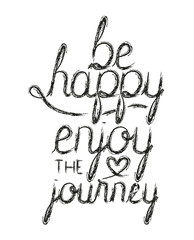 message happy with hand made font vector illustration design