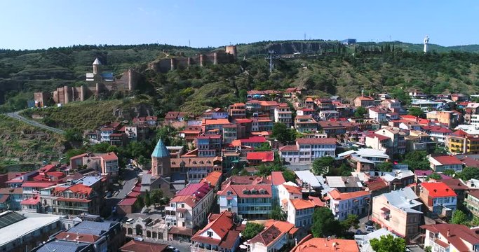 Tbilisi Georgia Aerial Cityscape 6