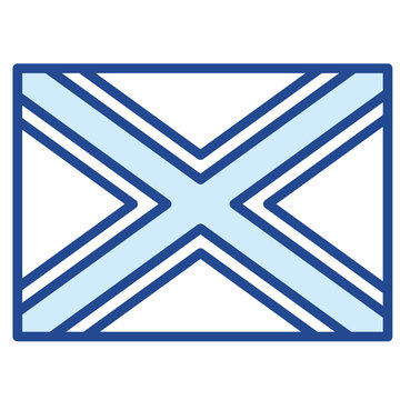 Konf&ouml;derierten Flagge Vector Icon Illustration