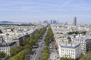 Panorama, Aussicht, vom Arc de Triomphe, Paris, Frankreich, Europa