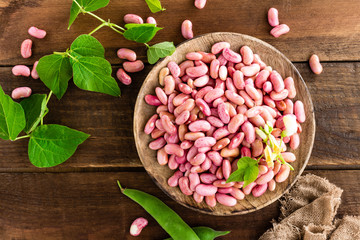Red kidney beans. Haricot bean