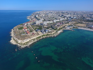 Aktau city, the Caspian Sea