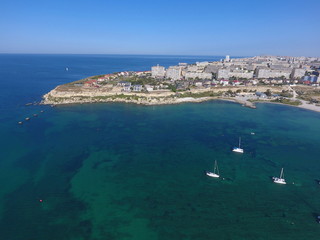 Aktau city, the Caspian Sea