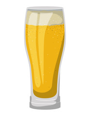 glass with beverage icon vector illustration design